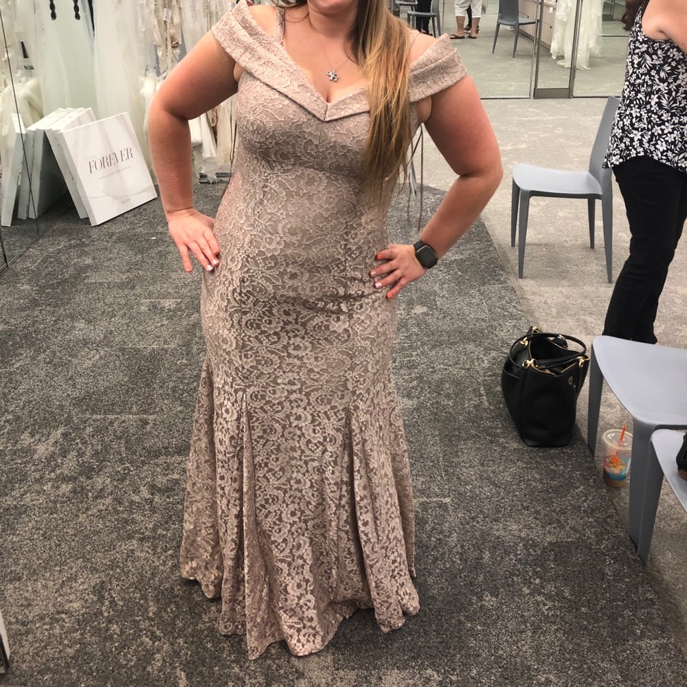 Gold sequin dress